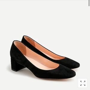 New Jcrew suede classic block heel size 7
